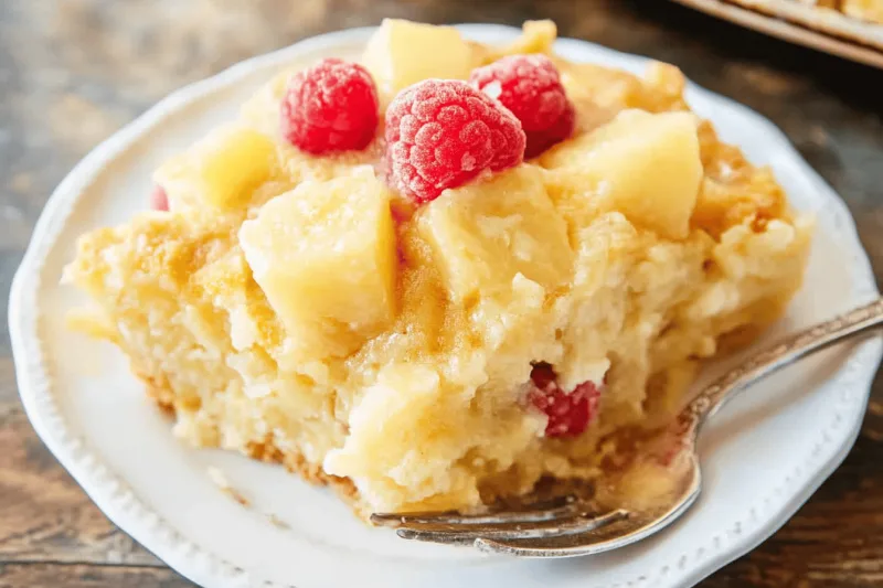 Ananaskuchen mit Umgekehrtem Deckel