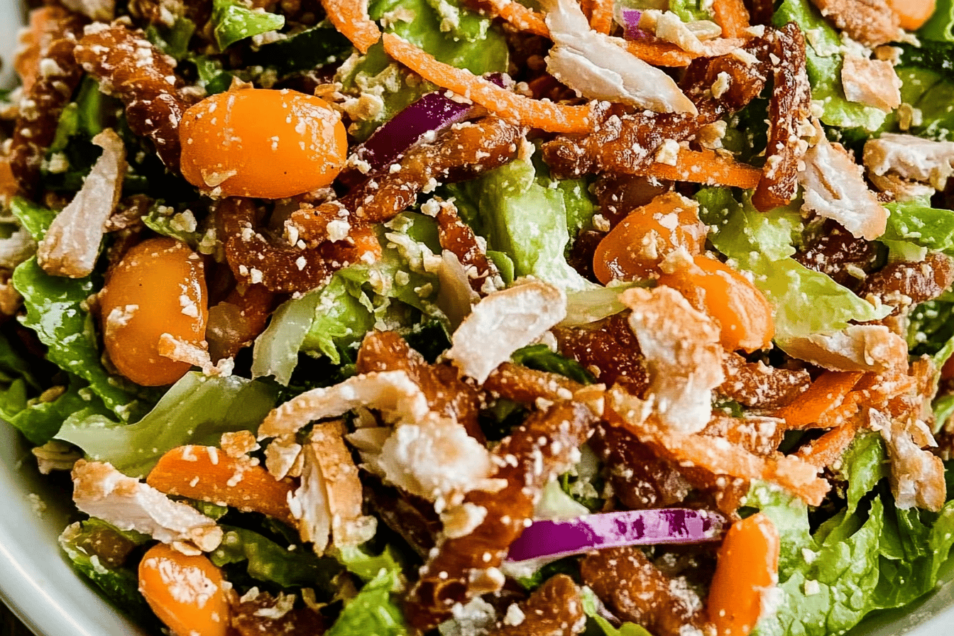 Asiatischer Sesamhühnchen-Salat