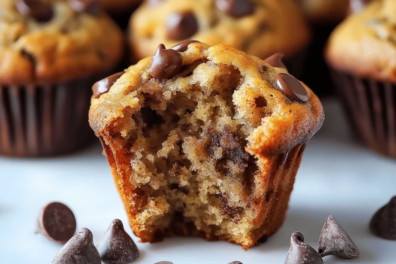 Bananen Schokoladen Chip Muffins
