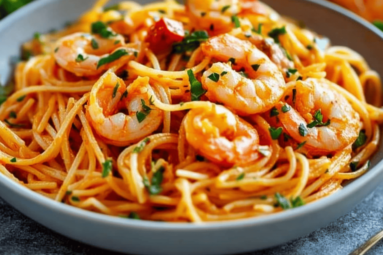 Bang Bang Garnelen Pasta