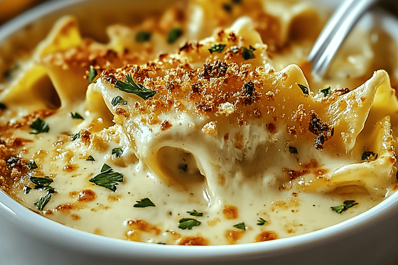 Cremige Alfredo Lasagna Suppe
