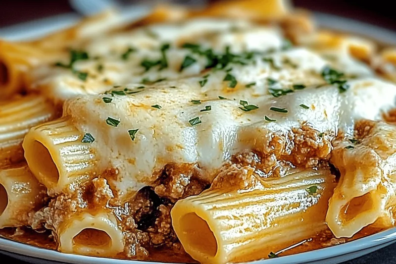 Cremige Ricotta-Rinderfleisch Gefüllte Muscheln Pasta