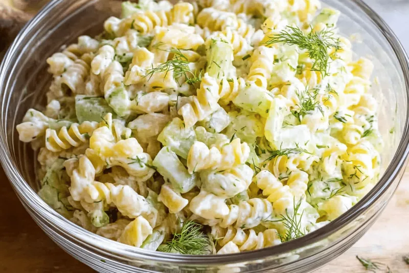 Dill Gurken Pasta Salat