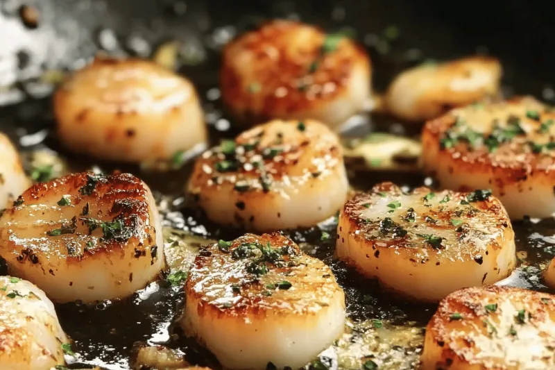 Einfache Jakobsmuschel Scampi Mit Brauner Butter