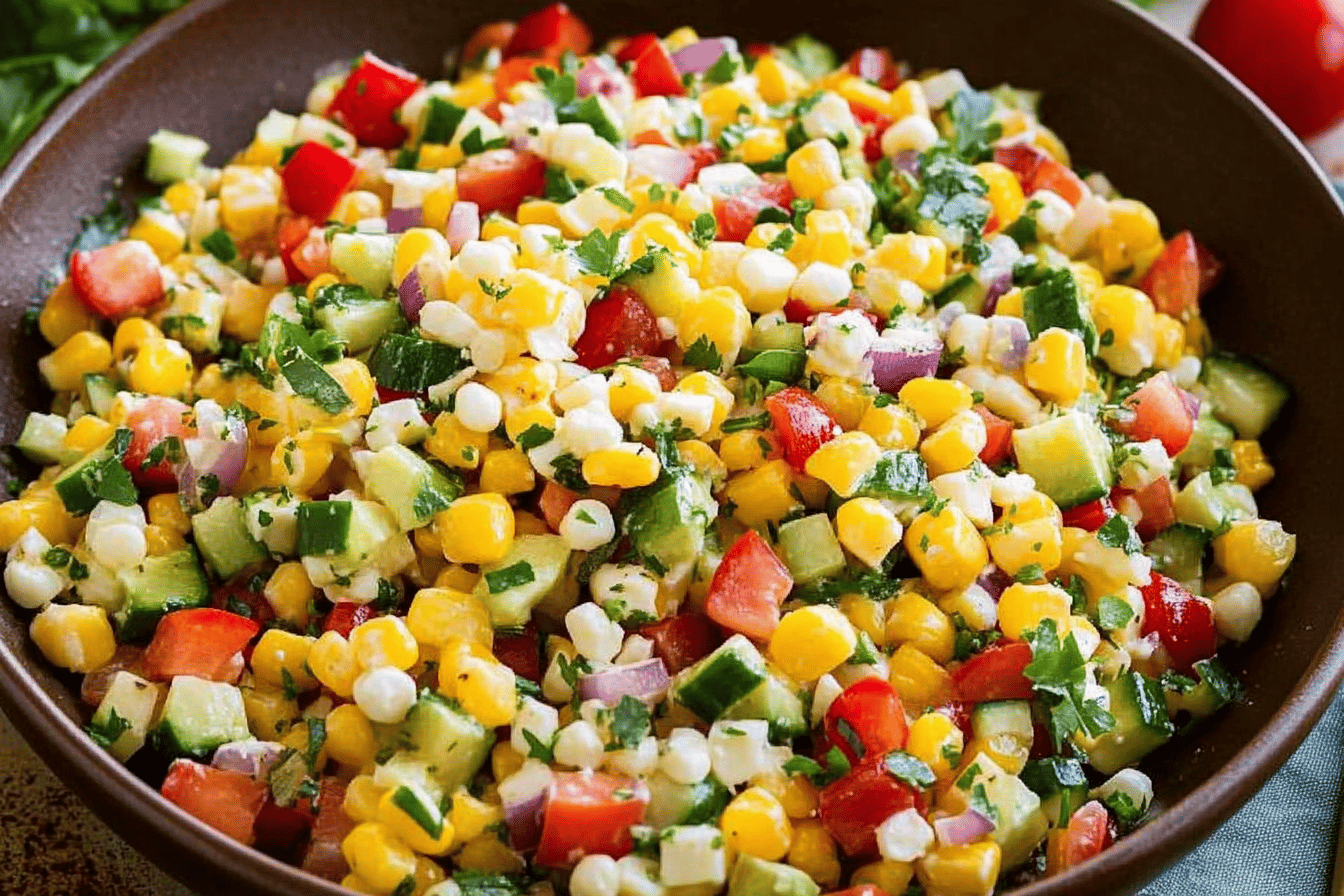 Einsamer Mais-Salat