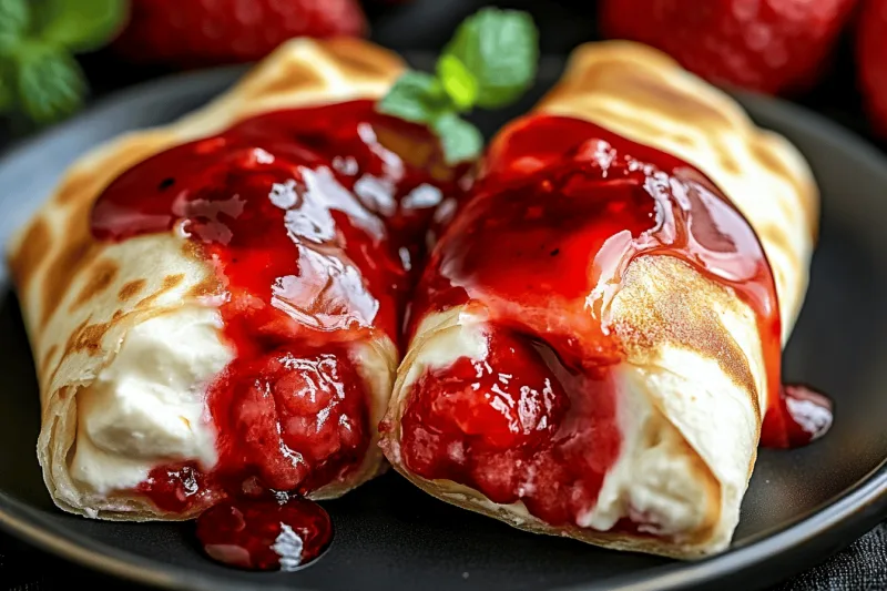 Erdbeer Cheesecake Chimichangas