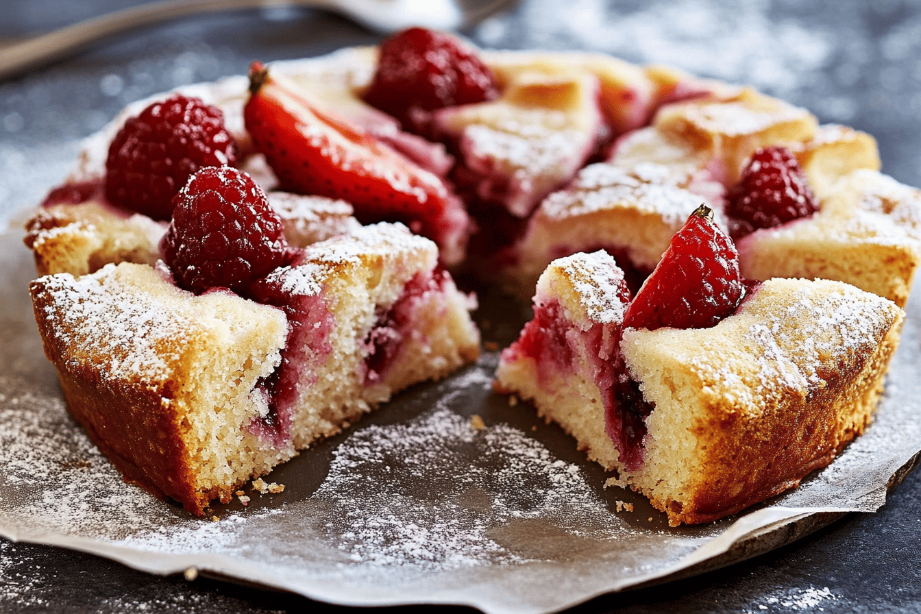 Erdbeer Rhabarber Kuchen