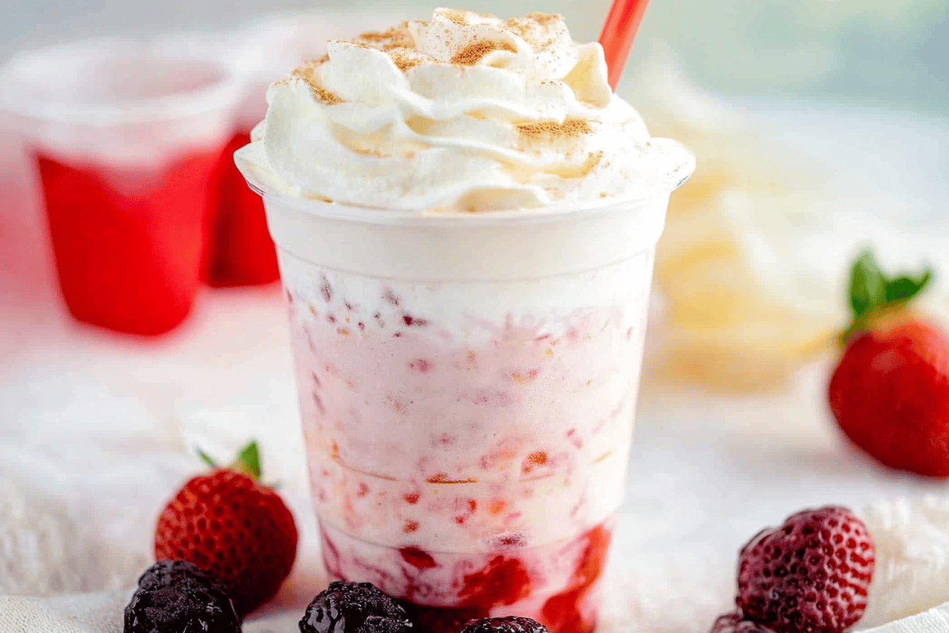 Erdbeeren Und Sahne Frappuccino
