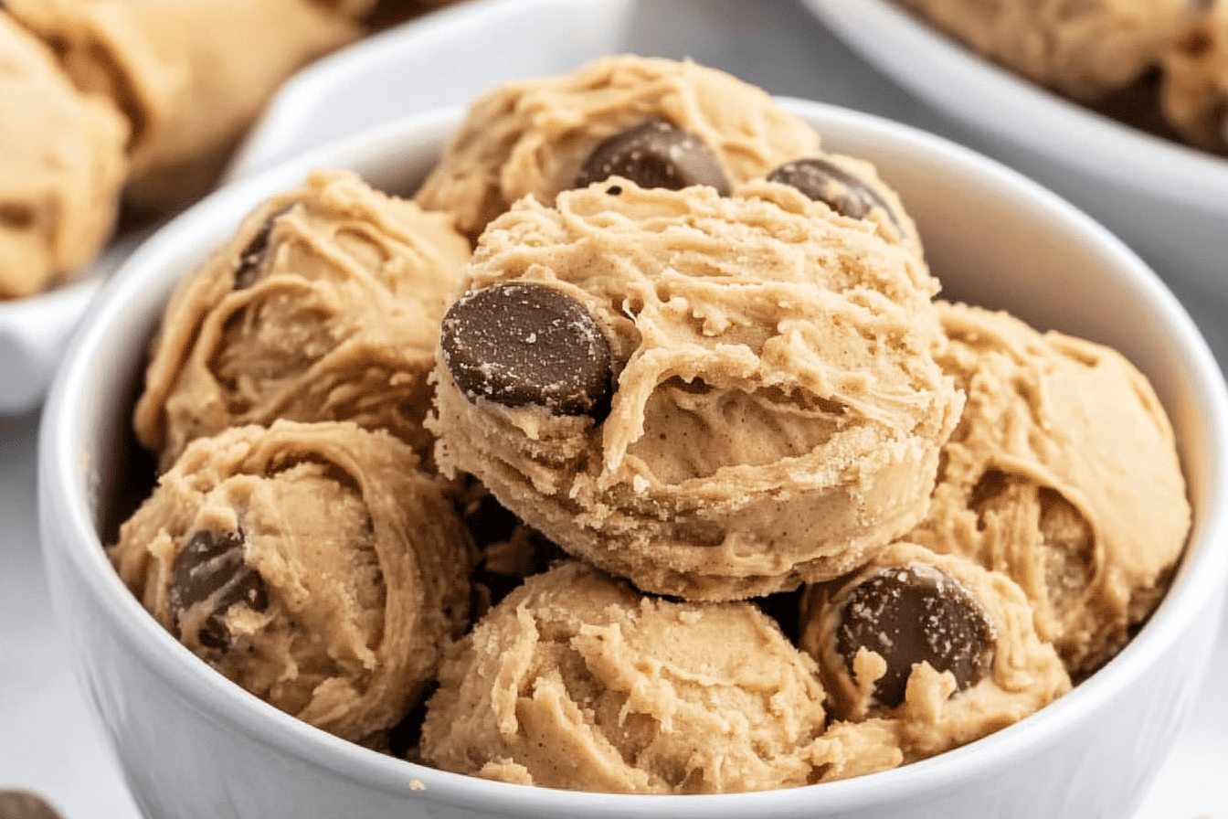 Essbarer Peanut Butter Plätzchenteig