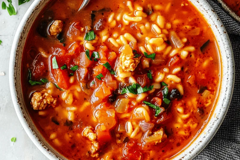 Gefüllte Paprika Suppe