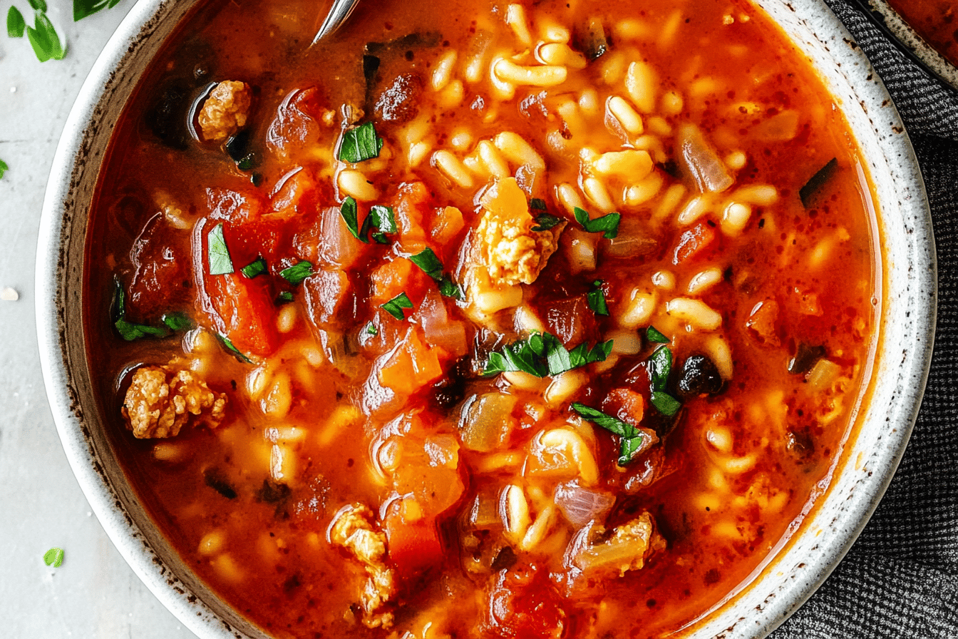 Gefüllte Paprika Suppe