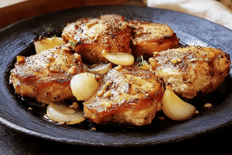 Geröstetes Knoblauchhähnchen