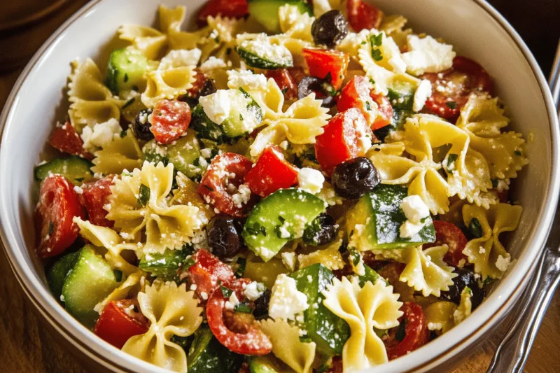 Griechischer Pasta Salat