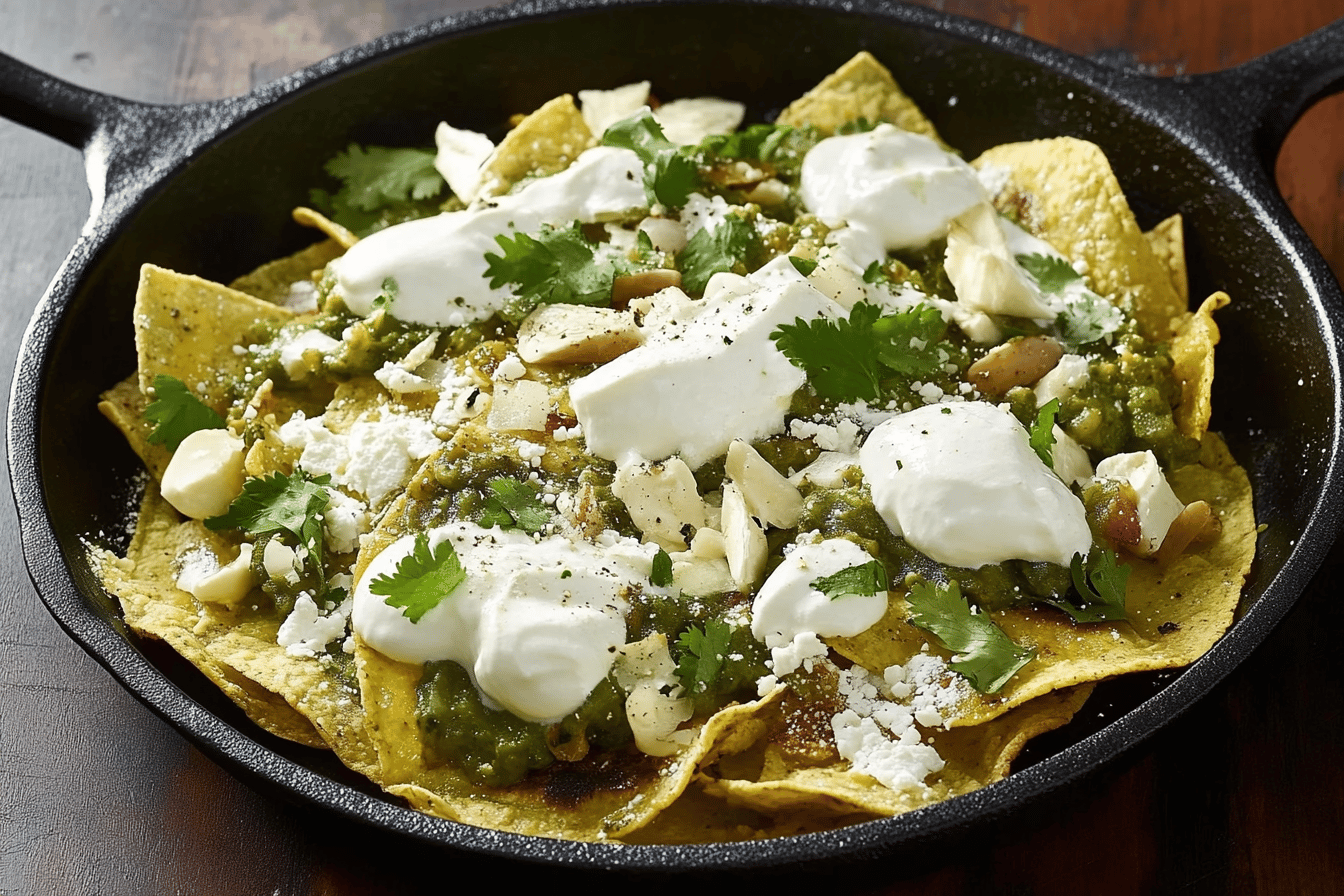 Grüne Hähnchen-Chilaquiles