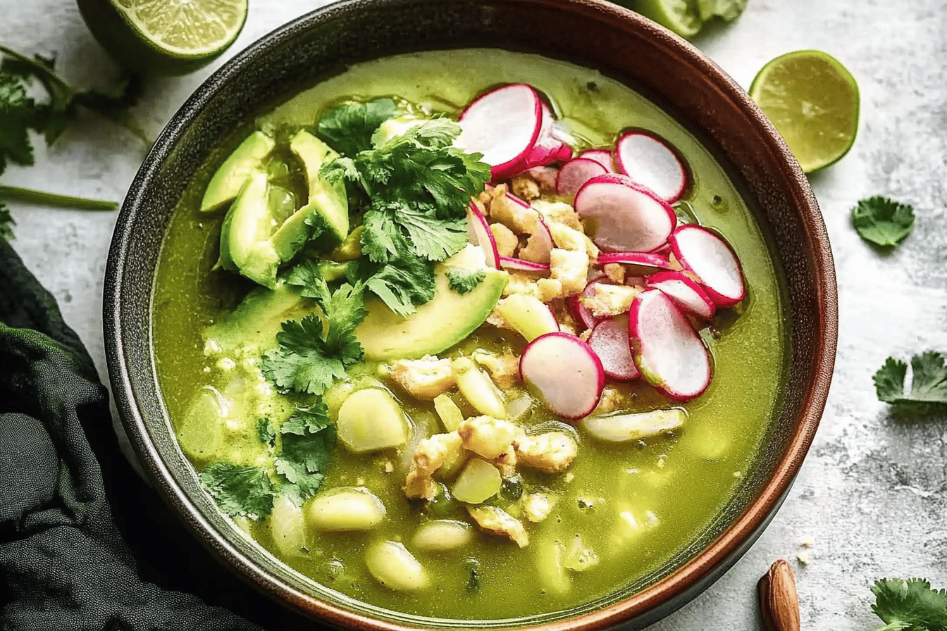 Grünes Hähnchen-Pozole