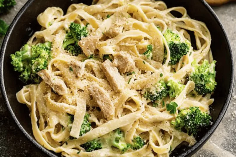 Hähnchen-Brokkoli-Alfredo