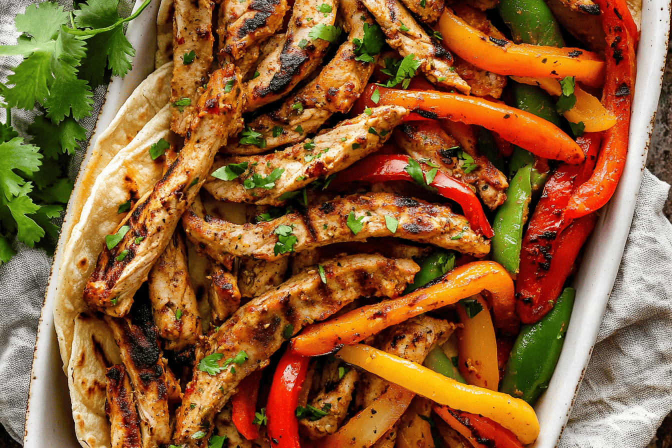 Hähnchen-Fajitas