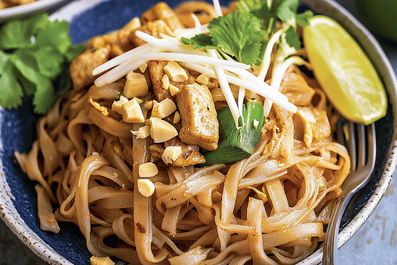 Hähnchen-Pad Thai