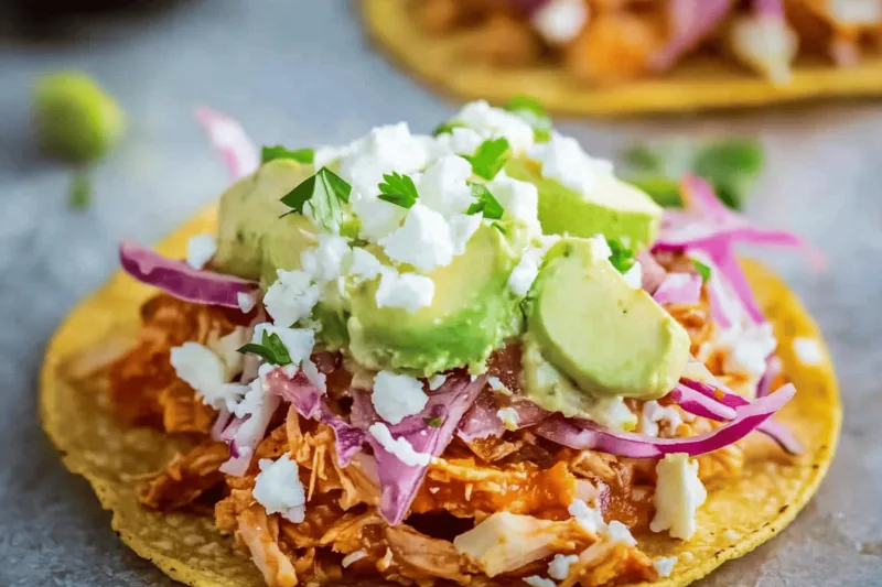 Hähnchen Tinga Tostadas