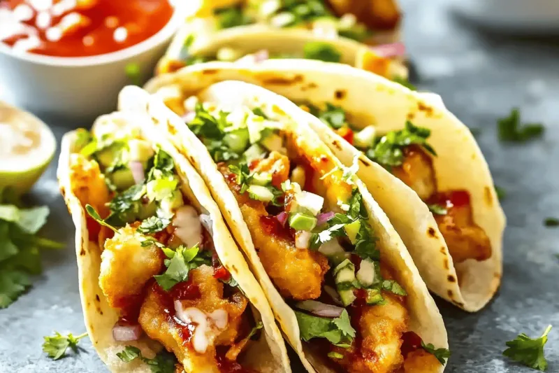 Hähnchen Wonton Tacos