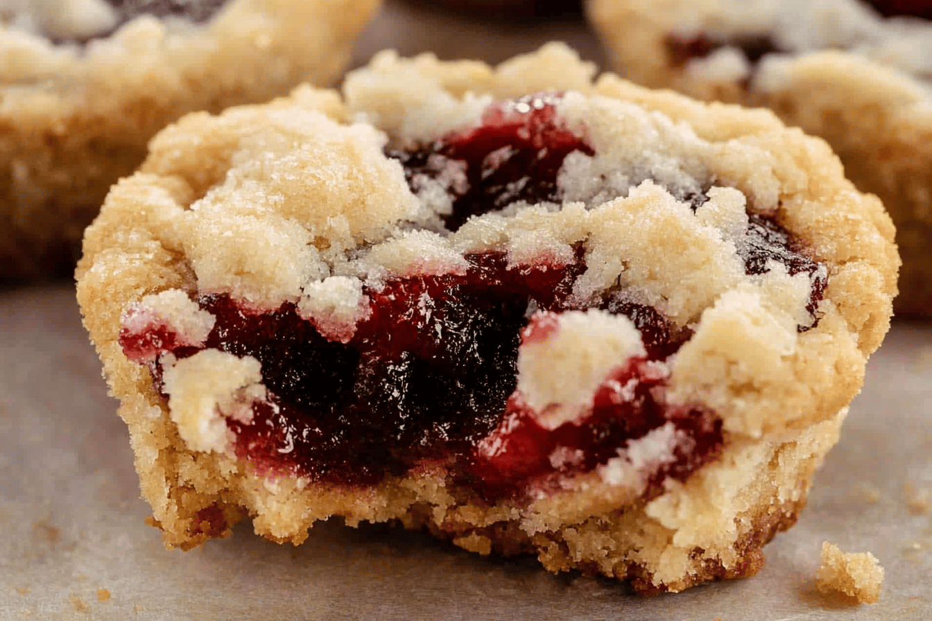 Himbeer Crumble Cookies