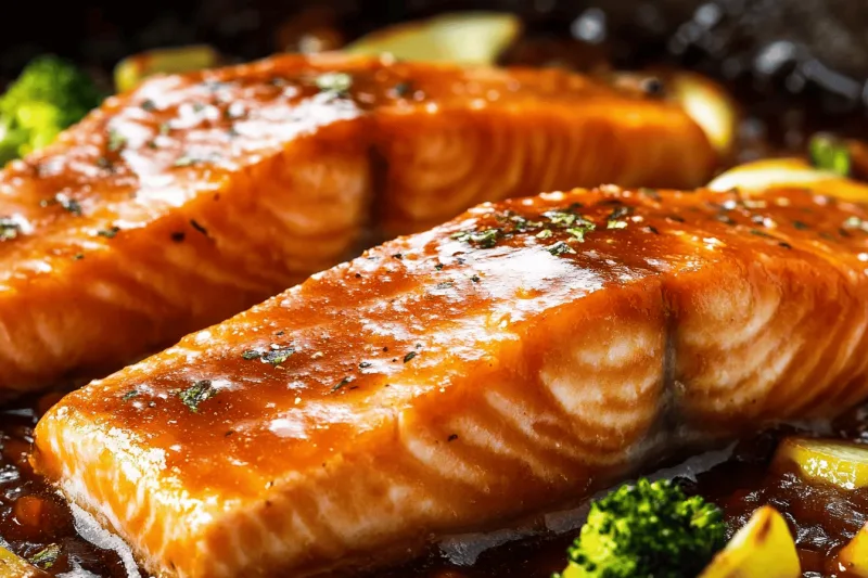 Honig Glasierten Lachs