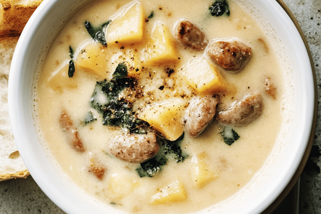 Italienische Wurst Weiße Bohnen Suppe