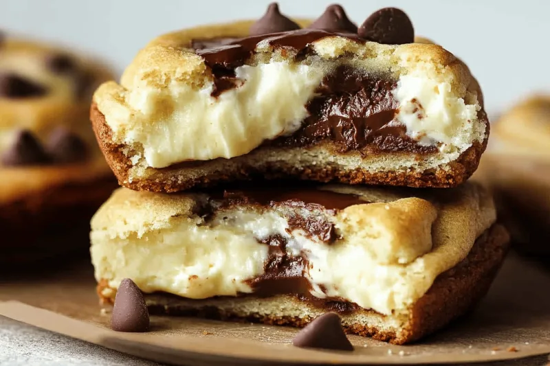 Käsekuchen Gefüllte Schokoladenkekse