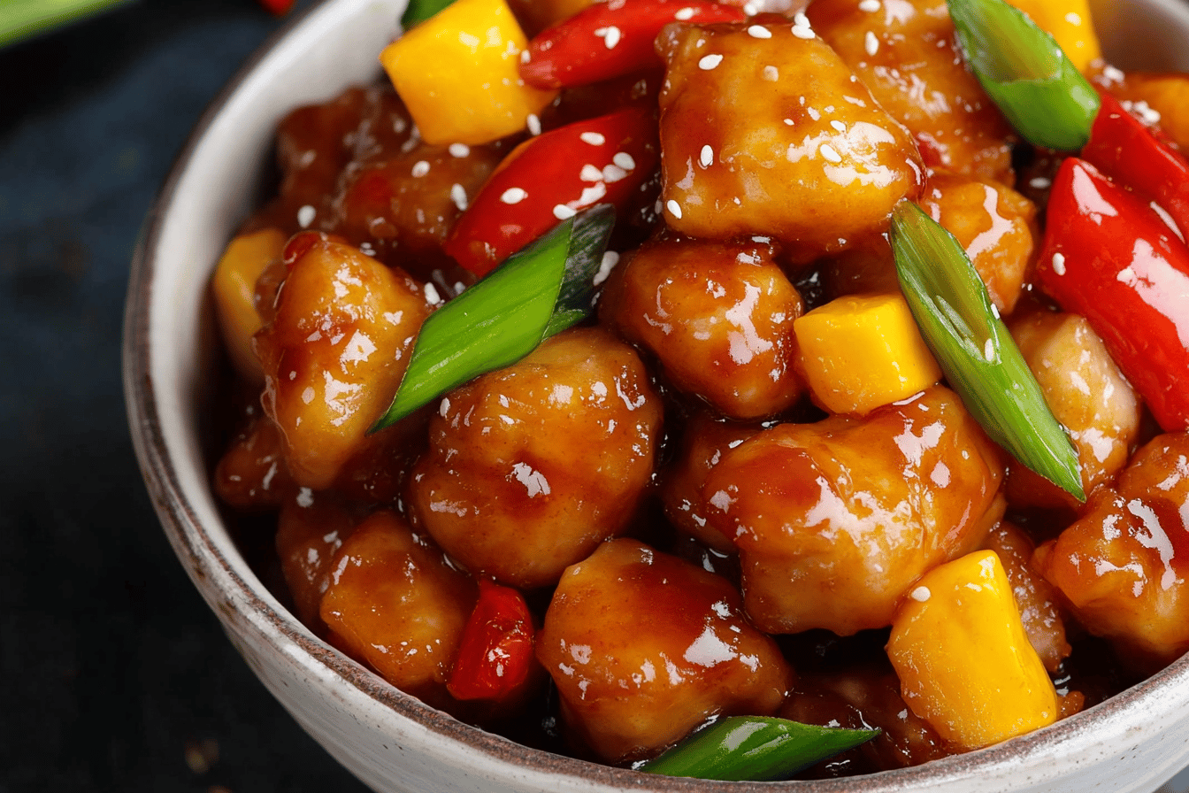 Knuspriges Chinesisches Süßsauer Hähnchen