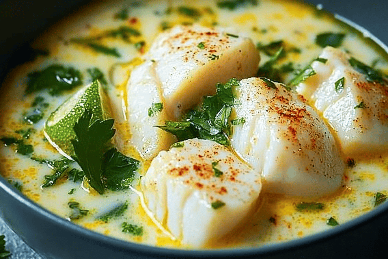Kokos-Limetten-Fischsuppe