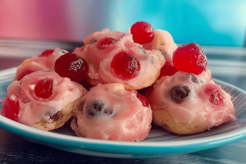 Maraschino Kirsche Mandel Schokoladen Kekse