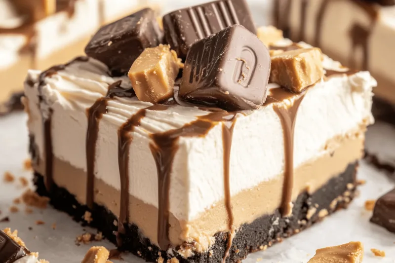 No Bake Reese's Peanut Butter Lush