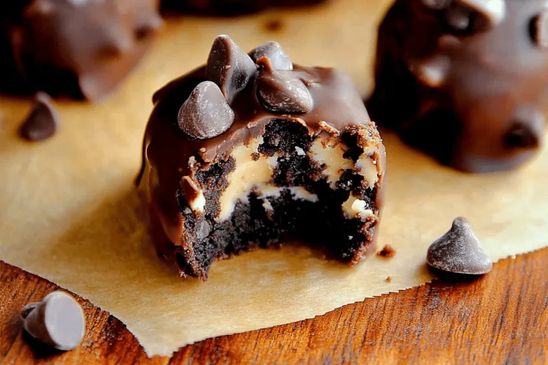 Schokoladenkeks-Teig-Brownie-Bomben