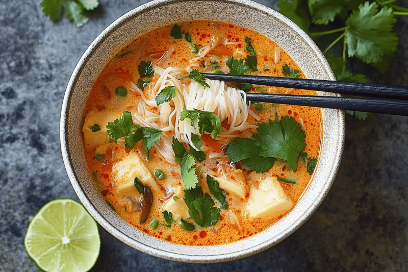 Thai Rotes Curry Nudelsuppe