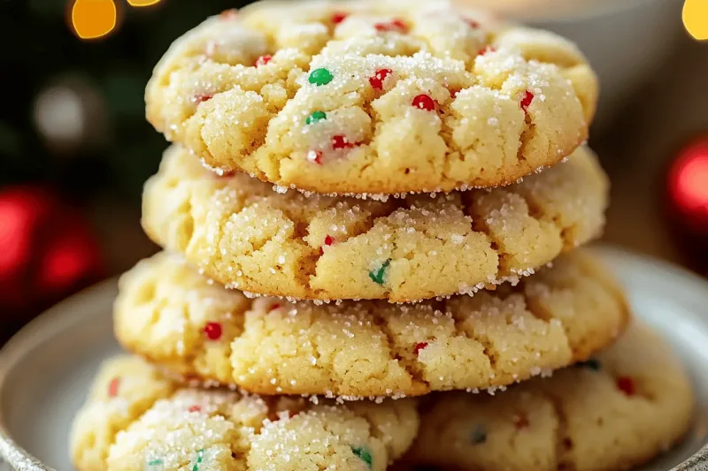 Weihnachts Ooey Gooey Butter Cookies