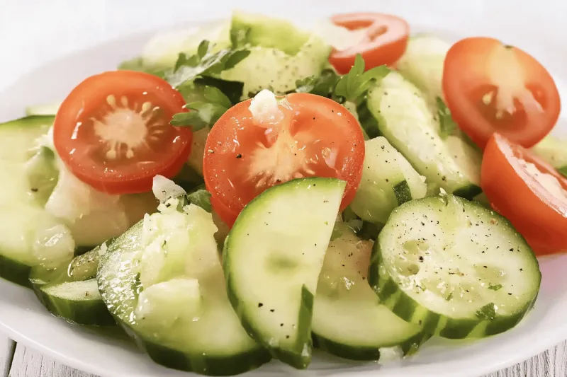 Ensalada De Pepino Y Tomate