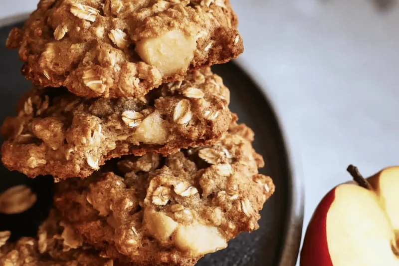 Galletas De Avena Y Manzana Sin Harina