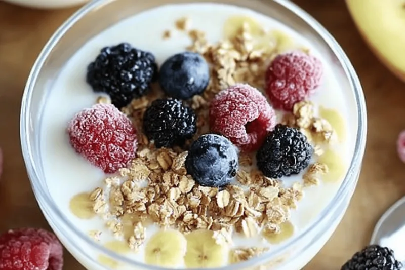 Licuado De Avena, Yogur Y Fruta