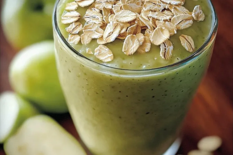 Licuado De Manzana Verde Con Avena