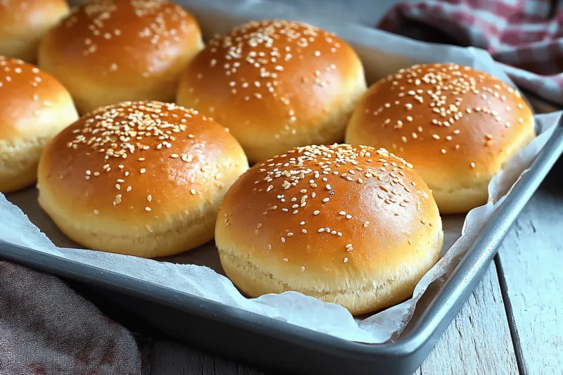 Pan De Hamburguesa Casero