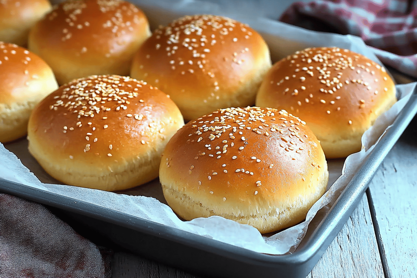 Pan De Hamburguesa Casero