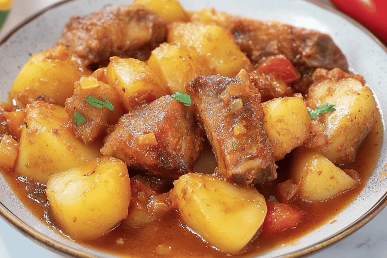 Patatas Con Costillas De Cerdo