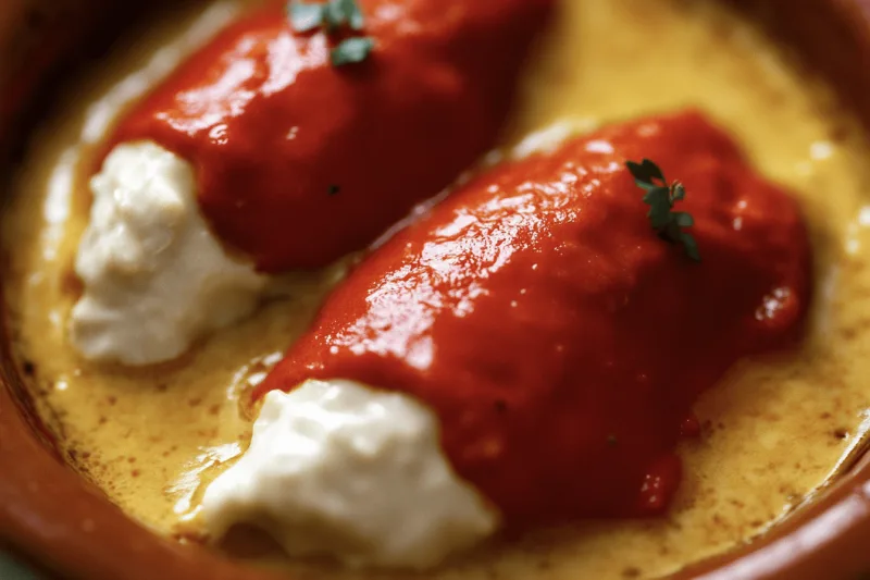 Pimientos Rellenos De Bacalao