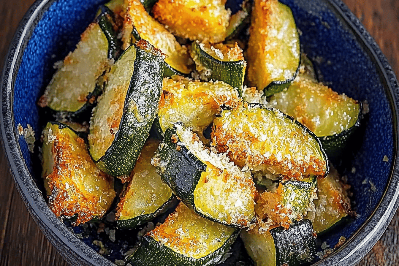 Air Fryer Zucchini With Parmesan