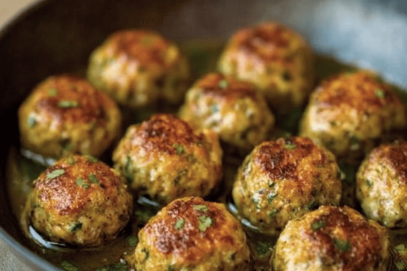 Baked Chicken Meatballs