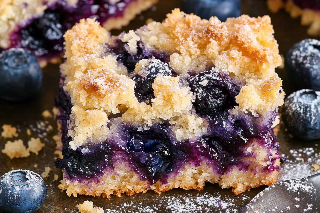 Blueberry Buckle With Brown Sugar Topping