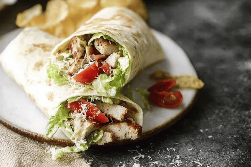 Chicken Caesar Wraps