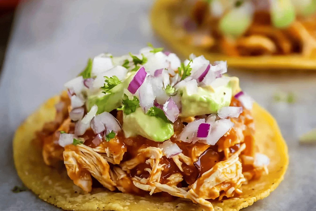 Chicken Tinga Tostadas