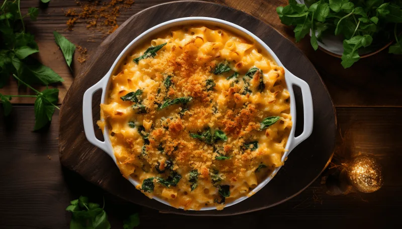 Creamy Butternut Squash Mac and Cheese with Kale