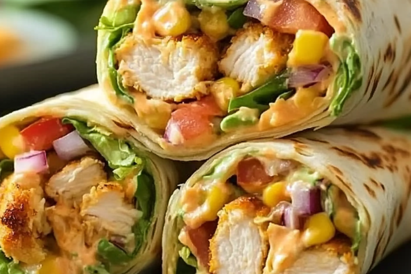 Crunchy Southwestern Chicken Wrap